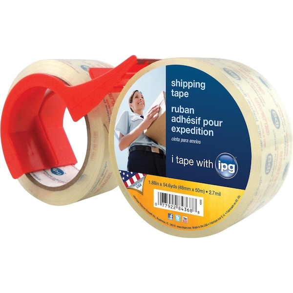 Intertape 1.88 In. X 54.6 Yd. Clear Film Carton Sealing Tape, 2PK 4368 - main